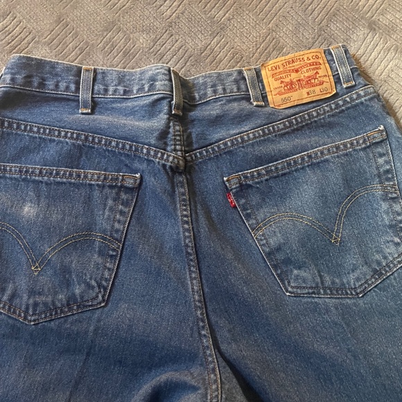 Vintage Levi's 550 Mens Classic Relaxed Fit Straight Leg Jeans Red Tab 38x30 - Picture 5 of 8